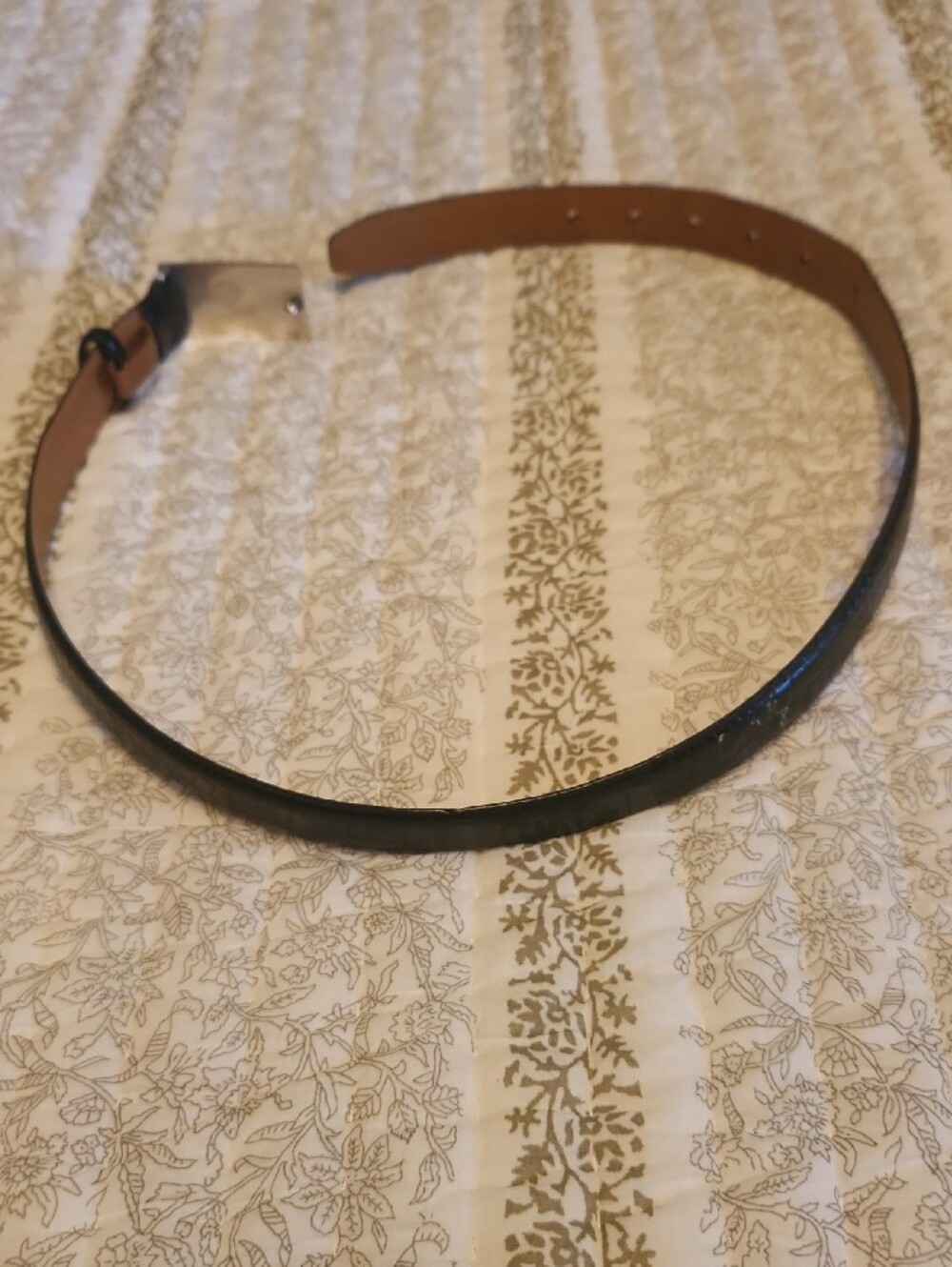 Ralph Lauren Leather Belt with Silver-tone Buckle - Black - Picture 6 of 6